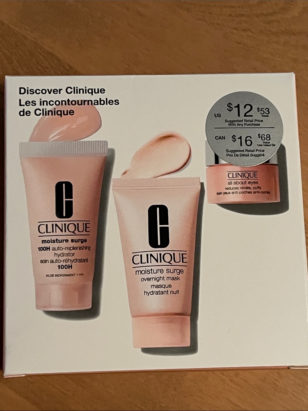 Clinique Moisture Surge Set - Light Pink Trio